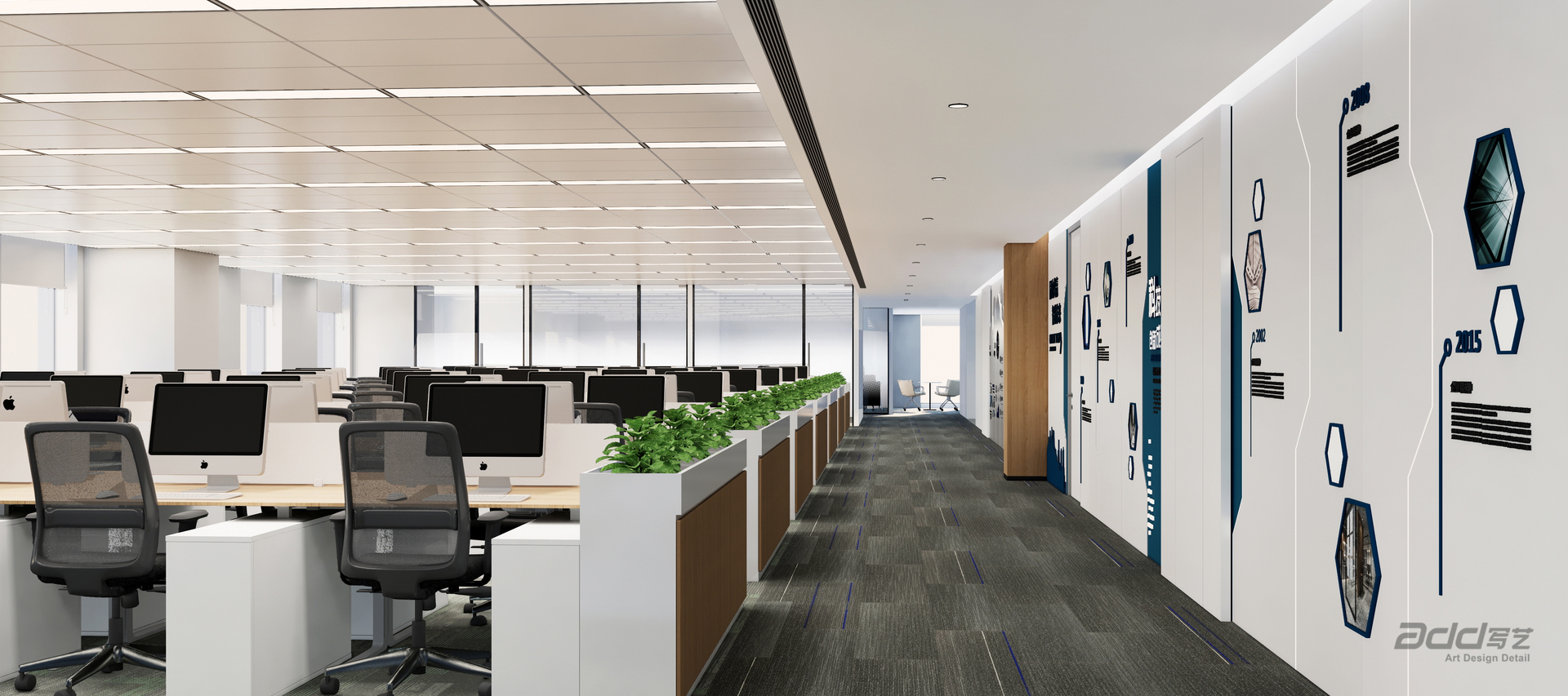 九州通(tong)醫(yī)藥辦(bàn)公(gōng)樓設(shè)計(ji)-辦(bàn)公(gōng)區(qu)-pc