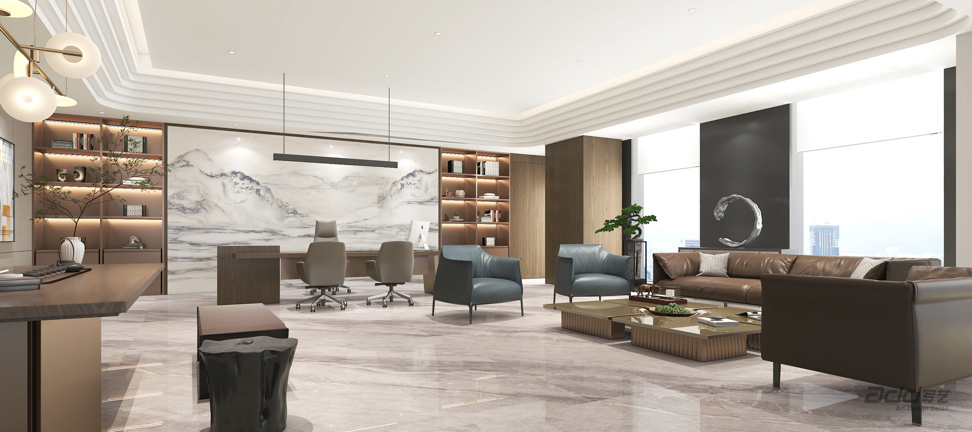 九州通(tong)醫(yī)藥辦(bàn)公(gōng)樓設(shè)計(ji)-經(jing)理(li)室-pc