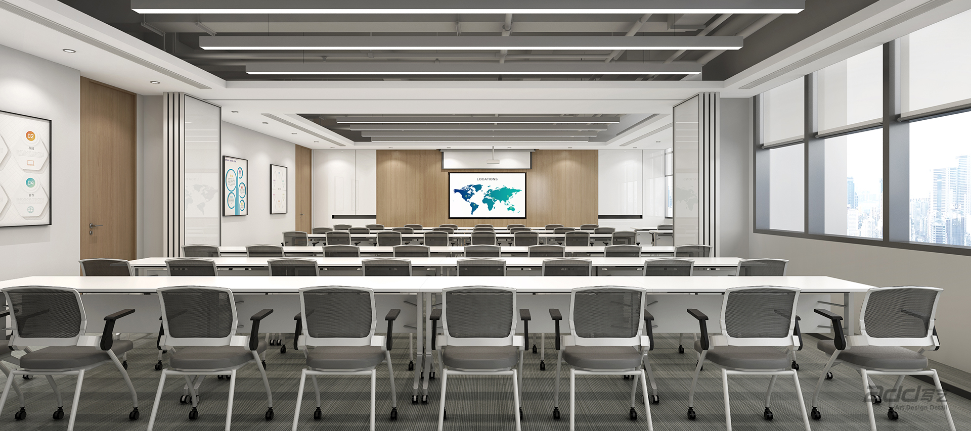 立馬車(che)業辦(bàn)公(gōng)室裝(zhuang)修-多(duo)媒體(ti)廳-pc