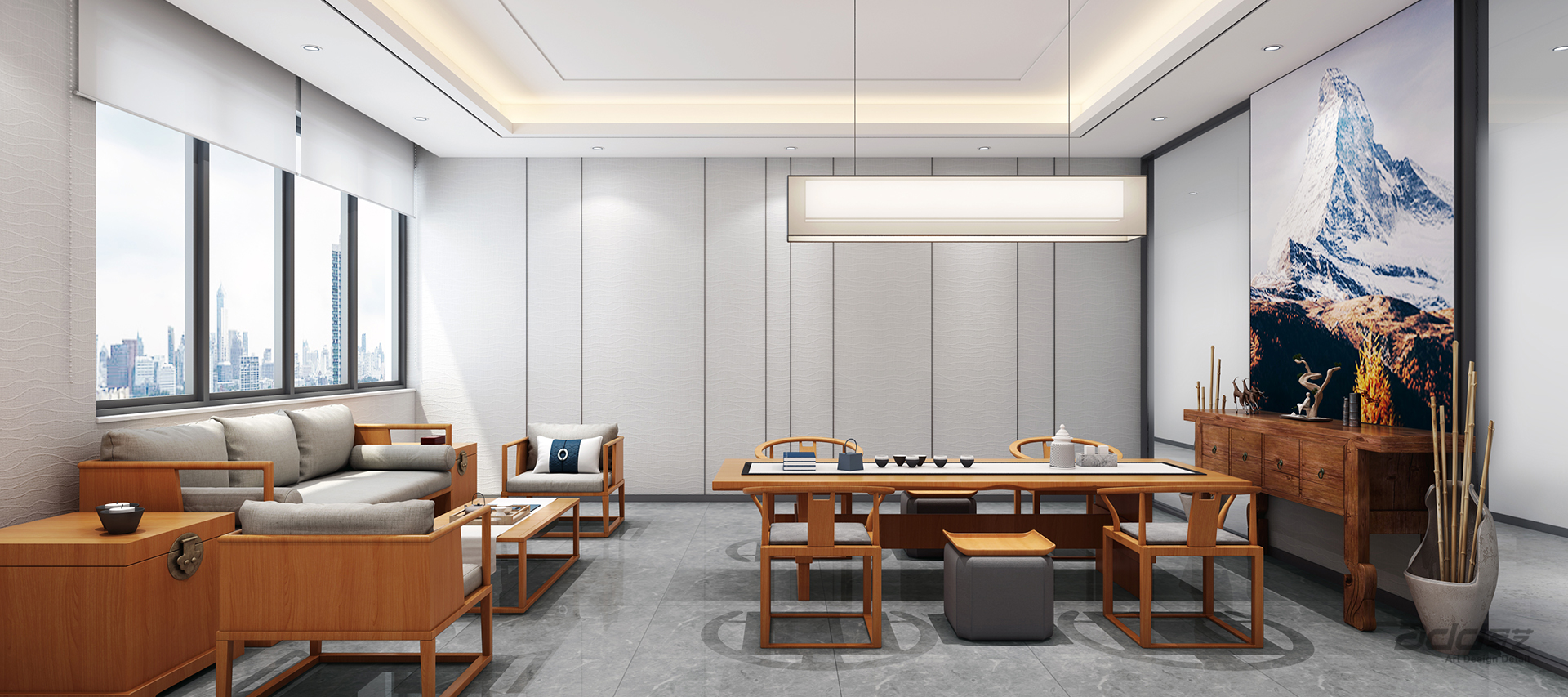 立馬車(che)業辦(bàn)公(gōng)室裝(zhuang)修-茶室-pc